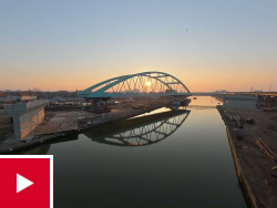 Timelapse Boogbrug Bypass Oosterweelverbinding